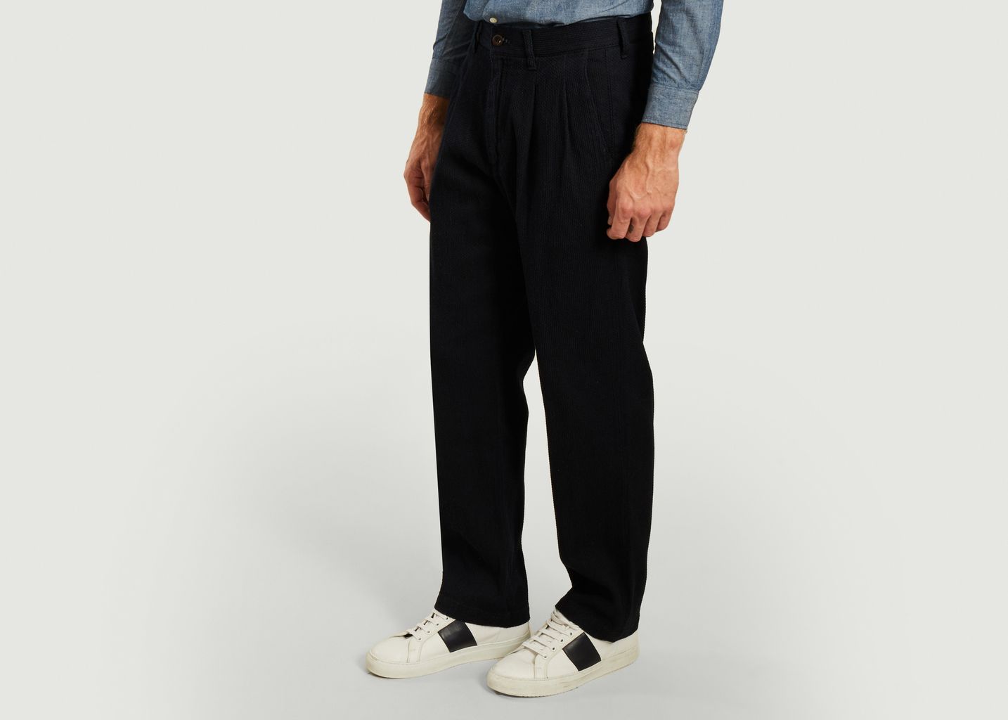 Pantalon en coton Sashiko Montpe - Japan Blue Jeans